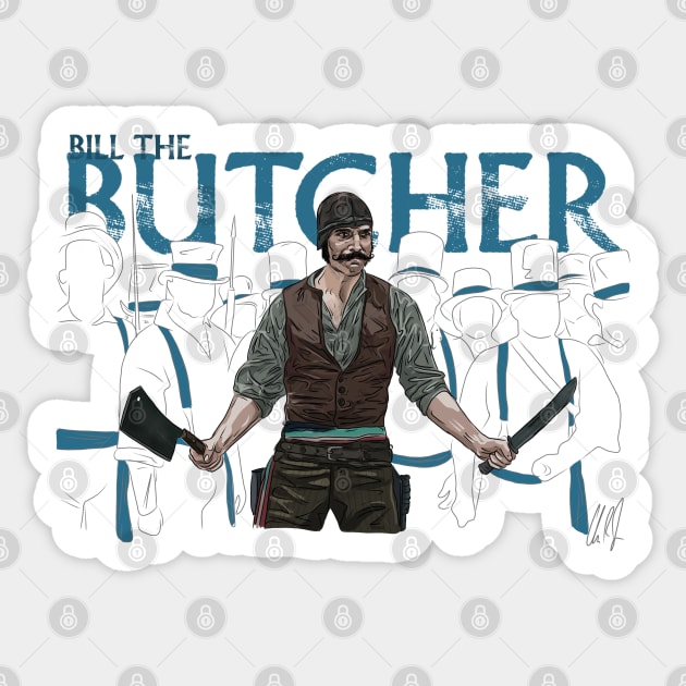 Gangs of New York: Bill the Butcher Sticker by 51Deesigns